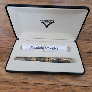 Visconti Midnight Voyager Corno Fountain Pen Honey Almond 18k/750 Gold Nib